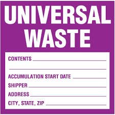 Universal Waste Label