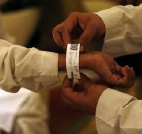 Wristband for Haj