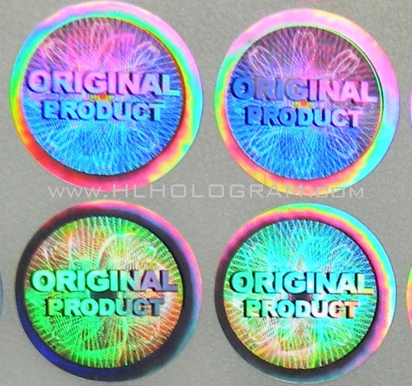 Dot Matrix Kinematic Hologram Sticker